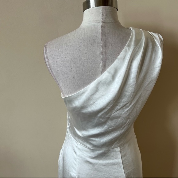 New! Elliatt Cassini one shoulder draped ruched dress what te nwt 13501 - Picture 8 of 14